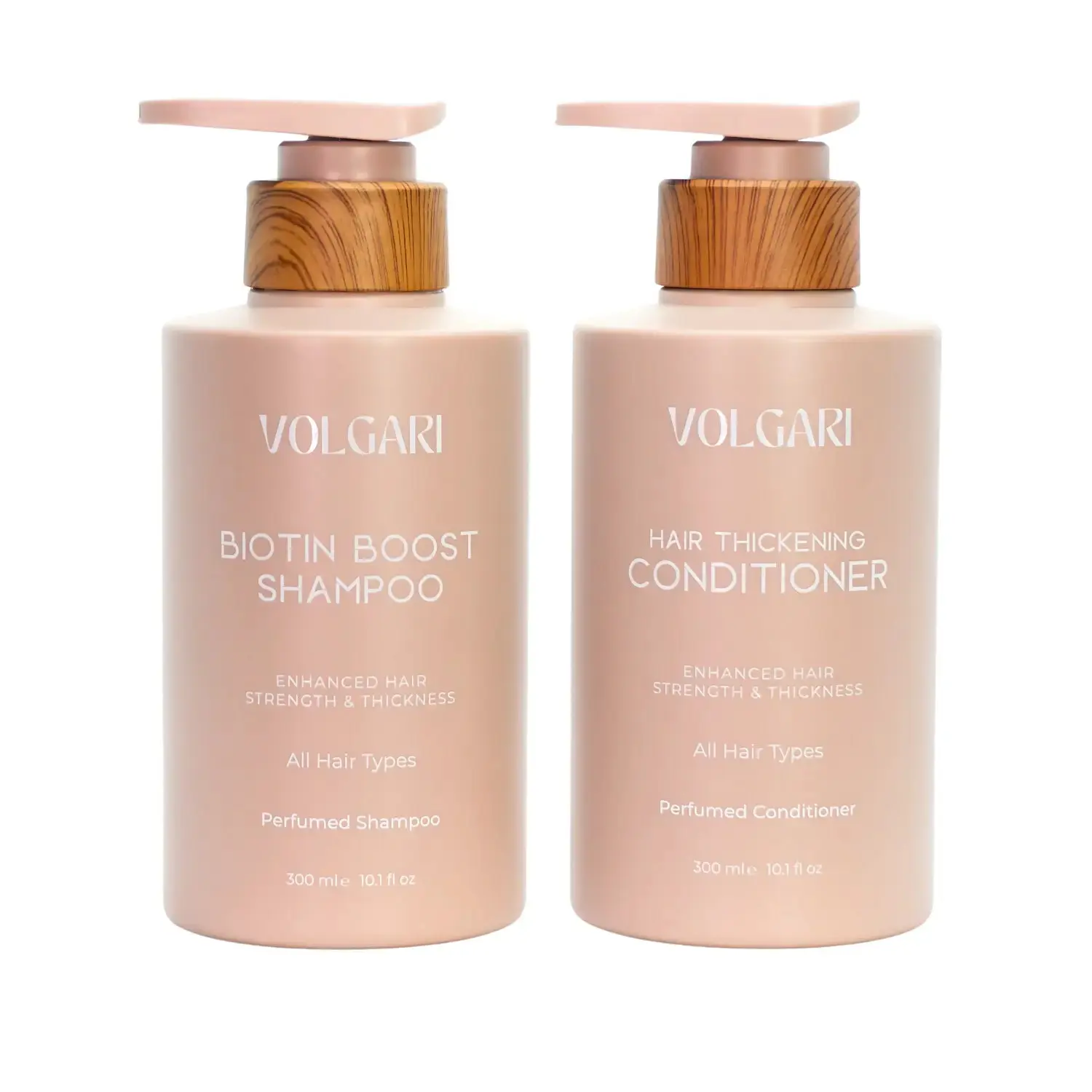 Volgari Scented Biotin Shampoo Conditioner Set – Promotes Hair Loss Protection & Thickening – Strengthens & Thickens for All Hair Types 20.2 Fl Oz