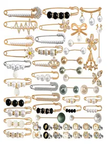 49 Pcs Sock Accessories, Sock Badge Pins, Shoe Sock Pin Decorations, Brooch Pin, Fashionable Footwear & Apparel Embellishments, Versatile Styling Props