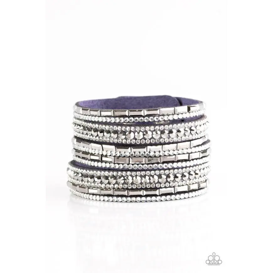 Wham Bam Glam Blue Snap Bracelet