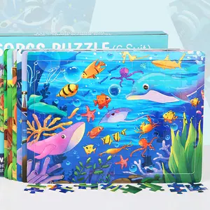 1pc Themes Dinosaur & Animal Wooden Puzzles, Safe Non-Toxic Educational Toy to Enhance Cognitive Skill, Ideal Preschool Learning Gift