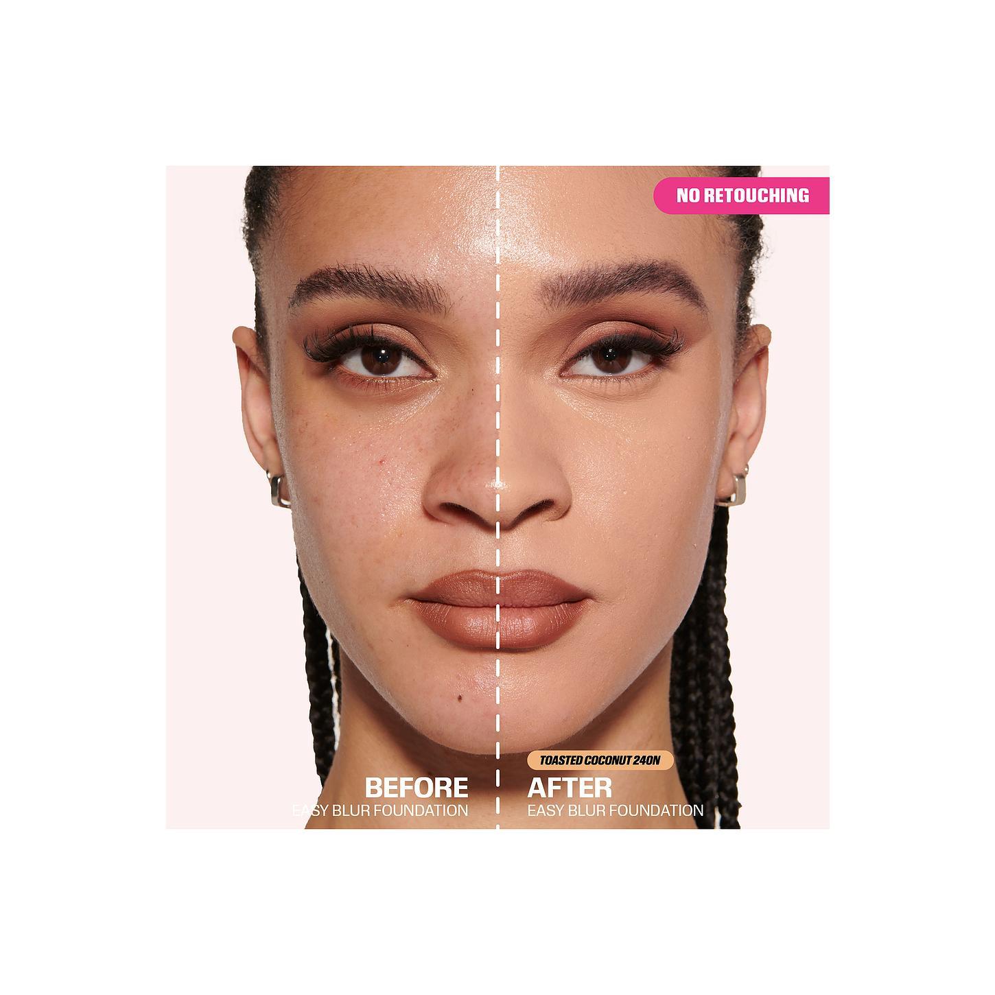 Huda Beauty Easy Blur Foundation in Toasted Coconut 240N Huda Beauty Easy Blur Foundation in Toasted Coconut 240N