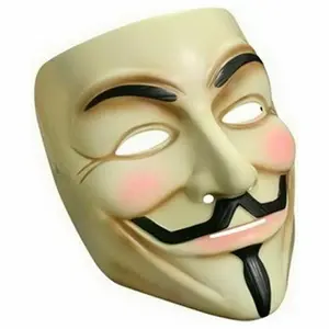 2 Pack of V for Vendetta Mask Fawkes Anonymous Halloween Cosplay Party Costume Does not apply