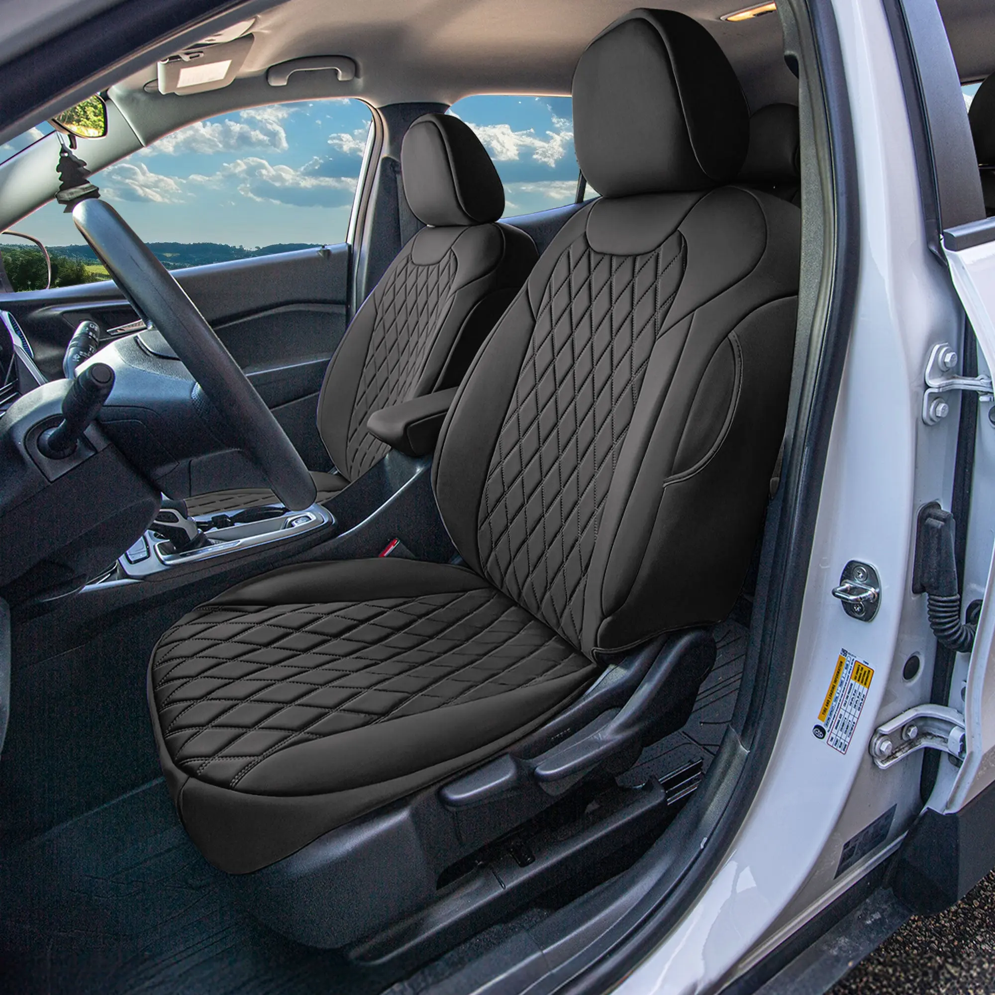 Chevrolet Trax 2024–2026 - Front Set Covers - Black Ultraflex Neoprene