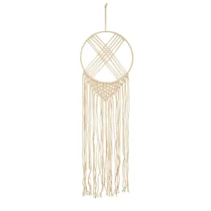 30” Boho Chic Woven Dreamcatcher Macrame Wall Art Décor 30” Boho Chic Woven Dreamcatcher Macrame Wall Art Décor