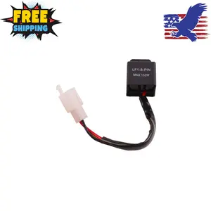 2-Pin Electronic LED Flasher Relay FIX Motorcycle Turn Signal Bulbs