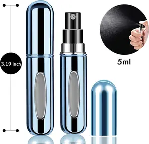4 Pcs Perfume Travel Refillable, 5ml Travel Perfume Bottle Refillable, Atomizer Sprayer For Perfume, Perfume Atomizer For Essentials For Men & Women, Perfect For Pockets