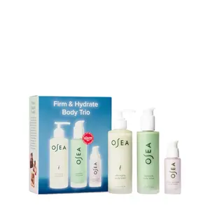 OSEA Firm & Hydrate Body Trio – Body Serum & Body Balm Set for Firming, Smoothing & Deep Hydration (Hyaluronic + Bio-Retinol Body Care), Anti Aging Glow Body Routine