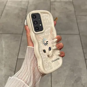 1 Piece A13 5G Downtime Kitten Flexible Case For Samsung A13 5G With Elegant And Bracelet Features Suitable For Fashion