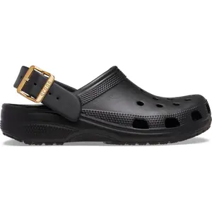 Classic Adult Metallic Buckle Clogs