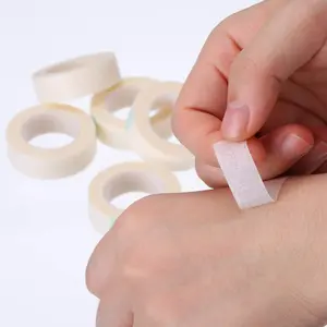 5 Rolls High Adhesive Breathable Mesh Tape for Self-Adhesive Nose Shaping, Low-Allergy Paper Tape for Eyelash Extensions, Ideal for Wound and Sport Swelling