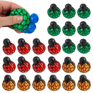 1 1/2" Mini Color-Changing Vinyl Mesh Squeeze Balls - 24 Pc.