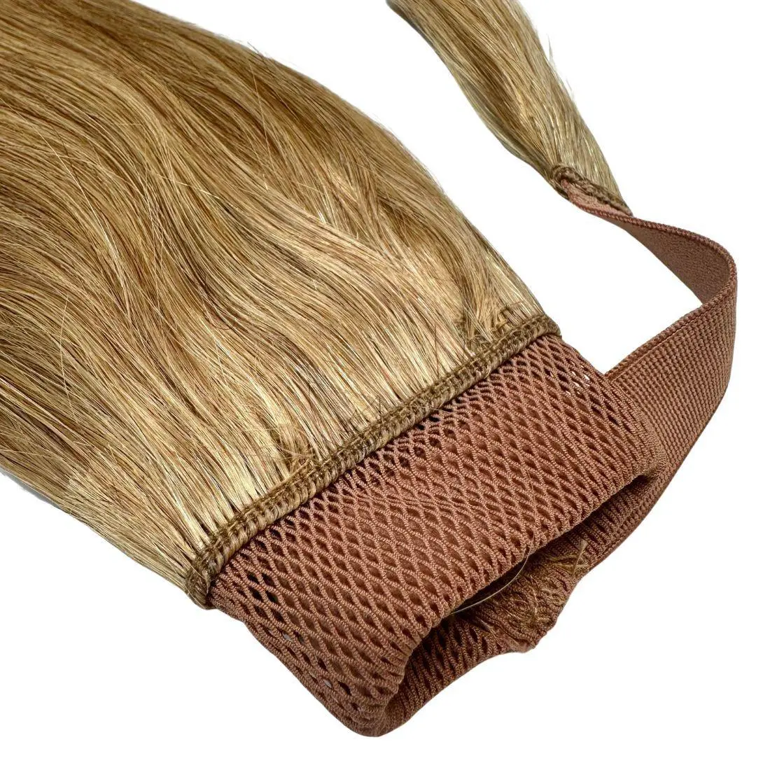 Honey Blonde Ponytail Extension: Natural Human Hair Glow