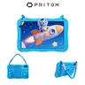 [Techvibes] PRITOM Kids Learning Tablet 10 inch Android 16 Tablet with WiFi 6 8GB RAM 32GB Storage 6000mAh Battery Dual Camera Educational Apps Animal Flash Cards Parental Control Protective Silicone Case Perfect Gift for Boys and Girls Halloween