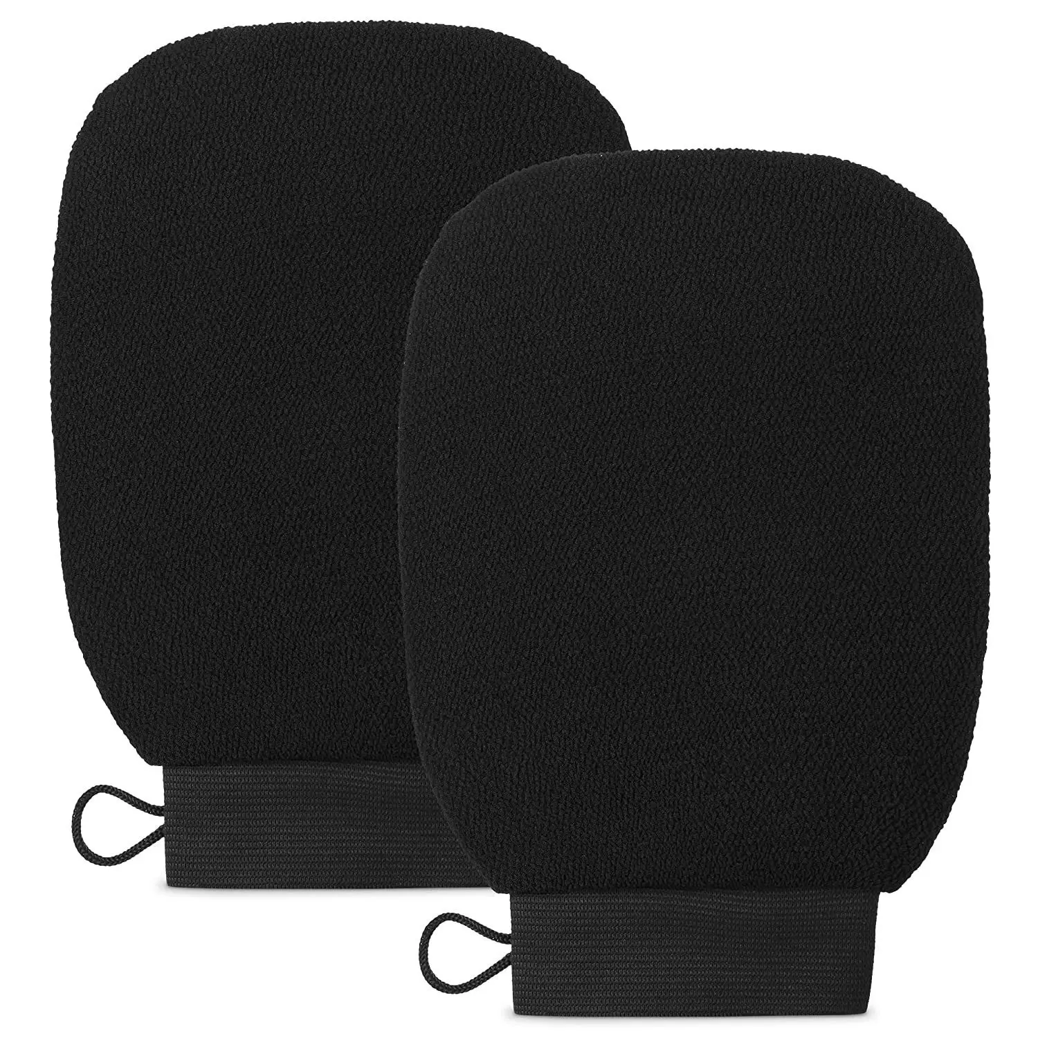 2 Korean Style Exfoliating Gloves, Deep Peeling Body Scrubber, 100% Viscose Fiber Brush, Ergonomic Design, Elastic Cuffs, Shower & Bath Use, Body Care Tool, Exfoliating Bath Washcloth, Exfoliating Bath Tool, Bath Scrubber for Body, Exfoliating Mitt