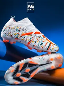 Adult High Performance Football Cleats Size 35-45, Lightweight Lacing Design, Anti-Slip Soft Sole, Suitable for Lawn Fields