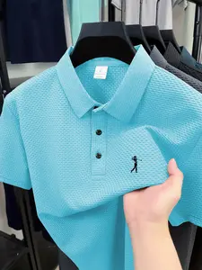 Golf 1 casual versatile men's quick drying elastic golf polo shirt | polyester spandex blend | moisture wicking basic quick drying multi-color option | multi scene wearing