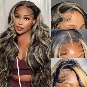 Recool Balayage Highlight Straight/Body Wave 6x5 HD Lace Wigs 1B/22 Colored Wear and Go Glueless Wig 100% Real Human Hair Wigs #TikTokShopBlackFriday