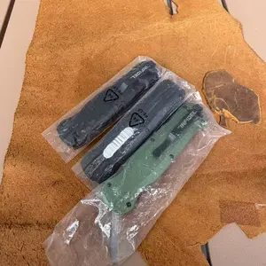 Outdoor folding knife, pure aluminum handle, D2 high hardness steel, EDC outdoor camping, driving, fishing tool, best gift