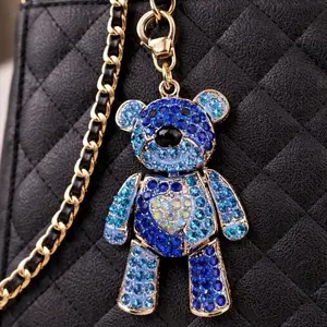 Obsessed with this sparkly blue teddy bear charm