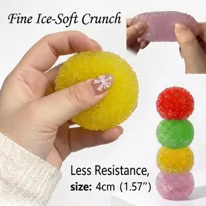 1.57" No‑Rebound Handcrafted Crystal Slushy Squishy Balls for Adult & kids(Grippie Set) — Soft Fidget Sensory Stress Relief for Therapy, Relaxation & Anxiety, ASMR Satisfying Gift Idea, Party Favor / Classroom Prize, Trending,