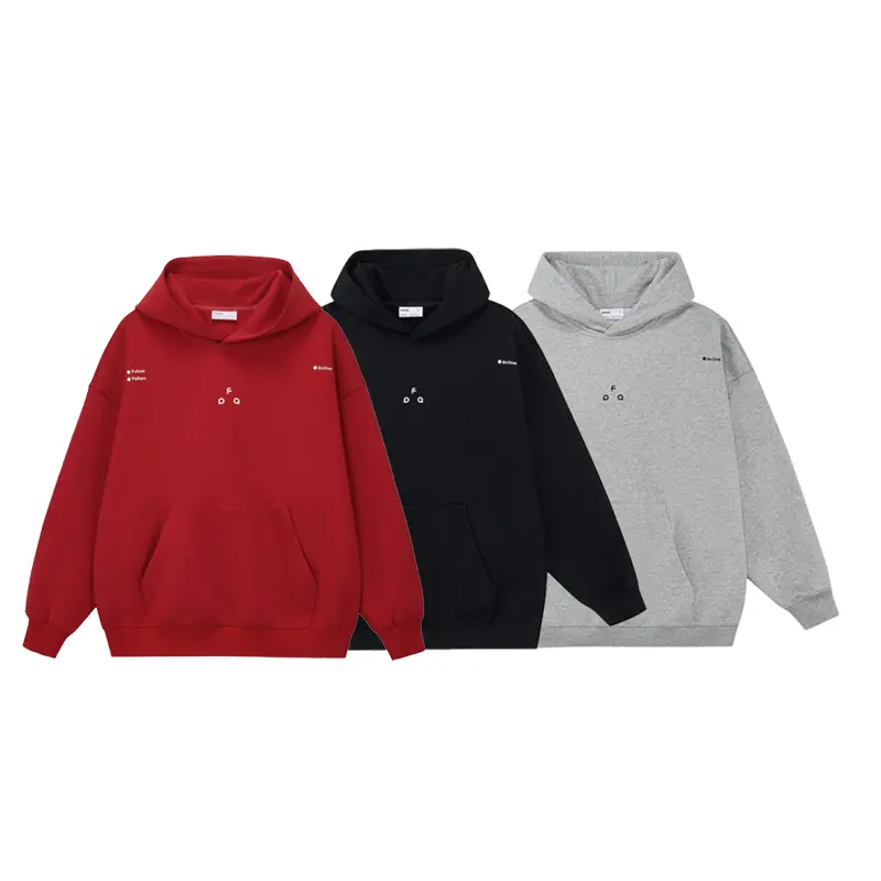 FPA Men's Constant Temperature Thermal Zip-Up Hoodie - Minimalist Embroidered Kangaroo Pocket Heavyweight Loose Basic Sweatshirts, Unisex Street Style Longsleeves Cotton Blend Soft Breathable Polyester Print Logo Tops for Daily Sports