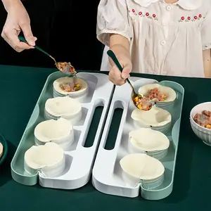 A Multifunctional Hand-Press Dumpling Mold Set, Including a Tool for Cutting Dumpling Wrappers And a Rolling Pin, a Manual Dumpling Maker, a Non-Stick Dumpling Maker, And a Pie Mold, Suitable for Making Homemade Dumplings And Pies, Kitchen Gadgets