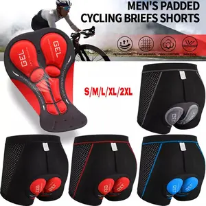 Menswear Cycling Underwear 3D Cushion Padded Bike Riding Shorts MTB Breathable Quick Dry Stretch Compression Lightweight Bicycle Pants Elastic Fabric Sports