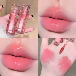 1pc Shimmering Glossy Lip Glaze Lipgloss, Mirror Finish Non-Sticky, Instant Glass Lips, Skin Brightening, Autumn Winter Lip Care, Holiday Gift