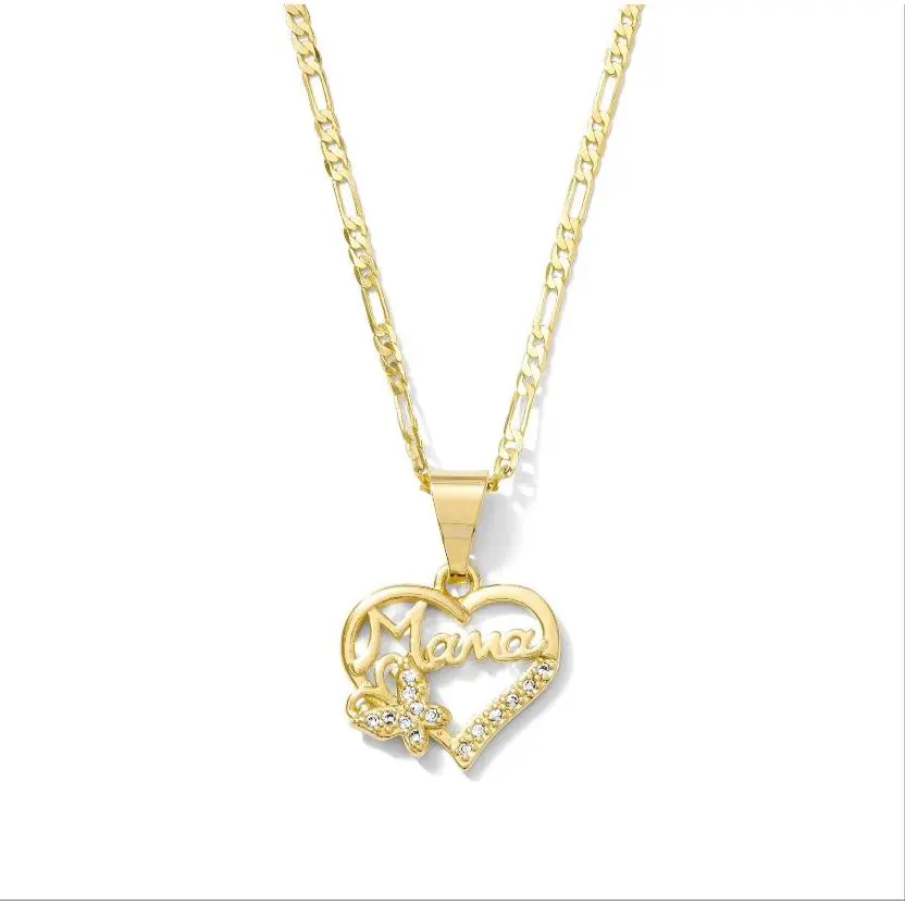 Mama butterfly necklace