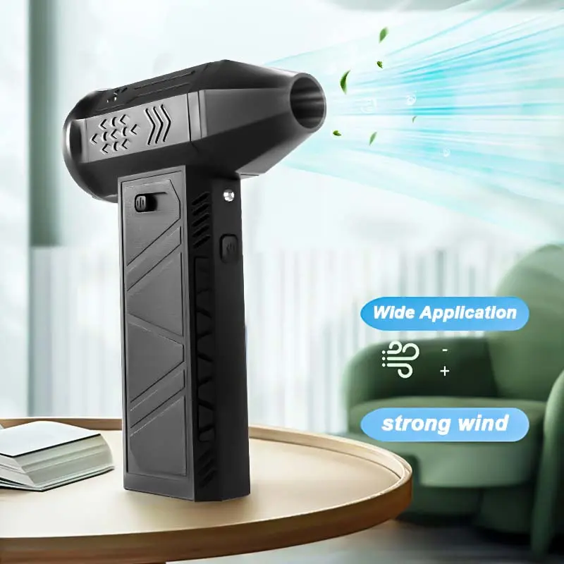 Mini Turbo Jet Fan - High-Speed  Handheld Blower, Lightweight Design, USB-C Fast Charging Winter Snow Removal, Dust Removal, Essential for Outdoor BBQ and Camping