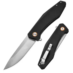 D2 Blade and G10 Handle,Portable Folding Knife ,Perfect for Outdoor, Camping, Fishing, Kitchen, Safety Knife, Everyday Use Stainless Steel pocket edc,Camping Gear