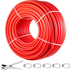 VEVOR PEX Pipe,  1 Inch x 500 FT PEX Tubing, Non Oxygen Barrier Red PEX-B Pipe, Flexible PEX Water Line for RV Sewer Hose, Plumbing, Radiant Heating