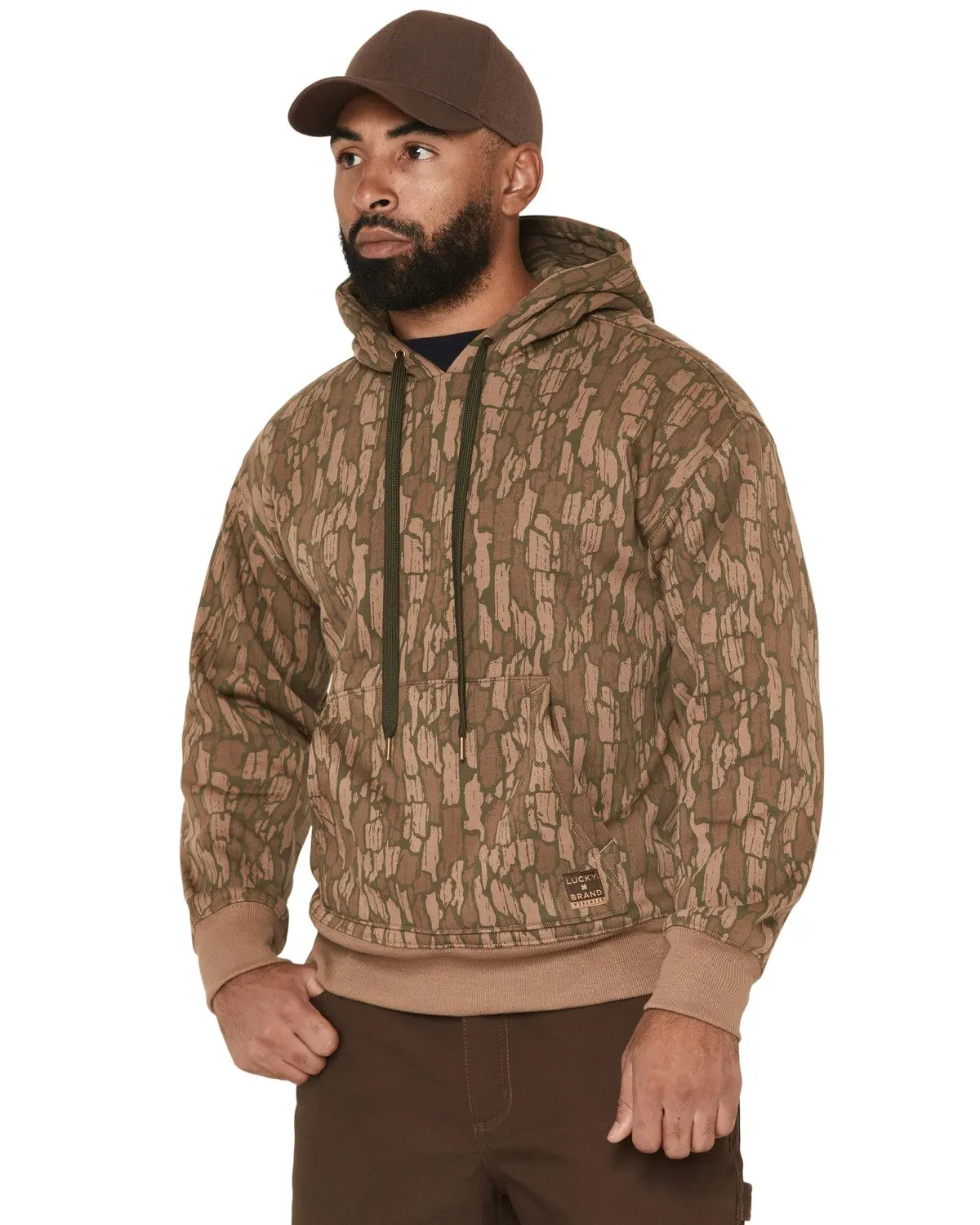 Lucky Brand Workwear Men's Men'S Camo Print Hooded Sweatshirt - Lwm254582-Dfw