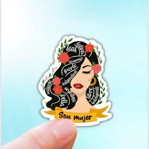 Woman latina vinyl sticker