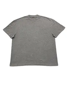 Men's Dark Gray Cotton Crew Neck T-Shirt, Comfortable Fit Short-Sleeve Casual Tee, Soft Breathable Basic Top for Daily, Street & Workout Wear