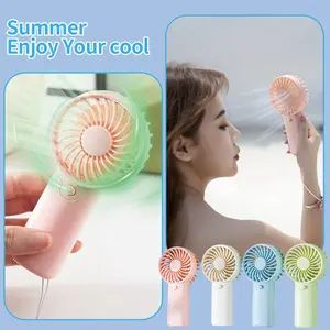 Handheld Battery-Free Fan, Hand-Powered Portable Personal Air Circulator for Travel, Office, Outdoor Use, Quiet Operation, Lightweight Design, Strong Airflow Fan