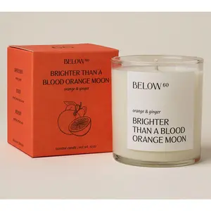Below 60 10oz Hand Poured Paraffin-Free Soy Wax  Candle