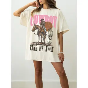 Western Graphic Tee Comfort Colors Cowboy Shirt Western Vintage Graphic Tshirt Distressed Oversized Cowgirl Tee Country Concert Shirt Summer
