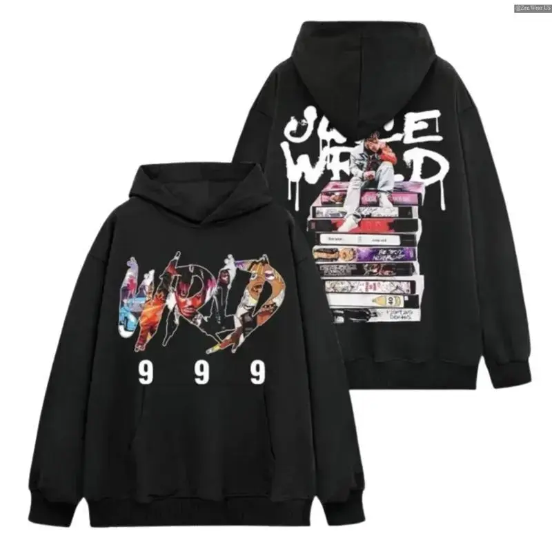 999 #Wrld Inspired Hoodie, Retro Album Style Streetwear, Vintage Hip Hop Graphic Hoodie, Urban Y2K Aesthetic Top , Minimalist Look