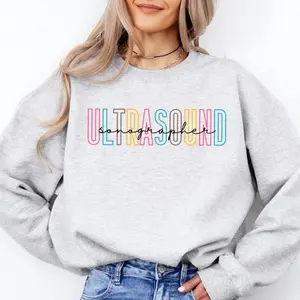 Ultrasound Sonographer T-Shirt OR Sweatshirt ,Ultrasound Technologist short sleeve shirt, Sonographer , Sonography Student  RDMS Graduation hoodie Cotton Fabric