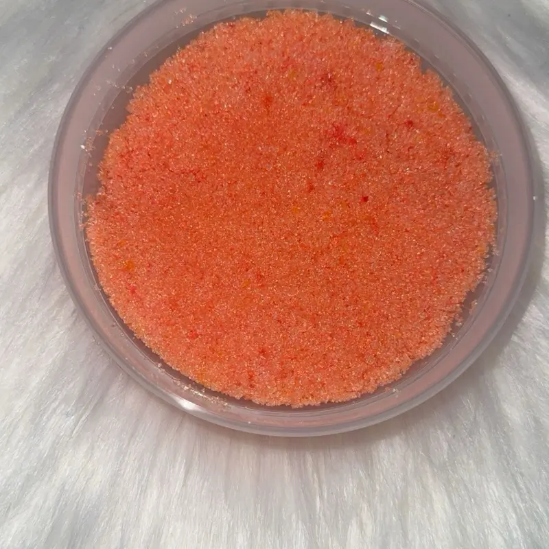 Orange Sherbet Sour Powder 8oz Container Tangy Sweet Snack for Fruits Candy & Culinary Creations