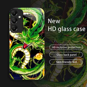 Suitable for [Galaxy A15] New creative dragon pattern dragon head mobile phone case HD glass mobile phone case affordable anti-fall and anti-fingerprint-888