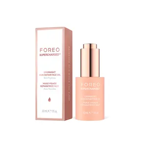 FOREO SUPERCHARGED Overnight Skin Repair Face Oil - Organic Vitamin E Oil with Avocado & Camellia Oil - Nourishing Facial Oil for Radiant, Smooth Skin - Vegan & Cruelty-Free - 1 fl. Oz