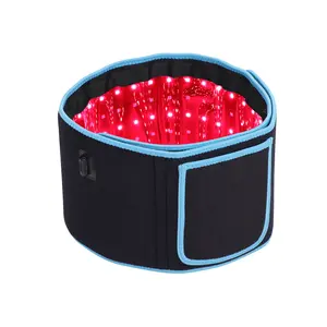 YUYISLE 3-in-1 LED Beads Red & Infrared Light Therapy Belt, 660nm & 850nm, USB+AC, Pulse Modes, Timer Control & Remote, Portable Wearable Wrap for Waist Back Deep Relief, Healthcare Tourniquet AI Fat Scale
