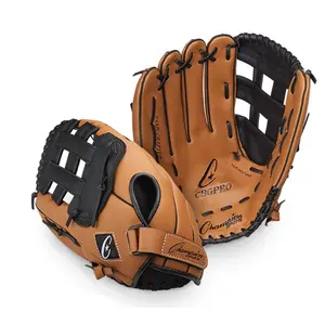 Champion Sports  14.5 in. Fielder ft.s Glove - Full Right, Brown & Black
