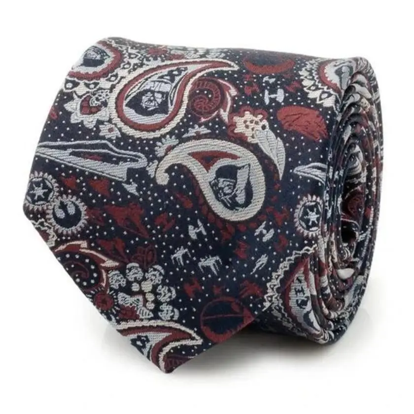Navy Multicolored Paisley Tie