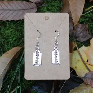 Razor Blade Earrings