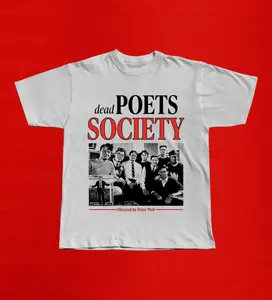 Dead Poets Society T-Shirt, 1989 Classic Drama Film Tee, Inspirational Teacher Movie Shirt, Poetry Literature Vintage Carpe Diem Gift