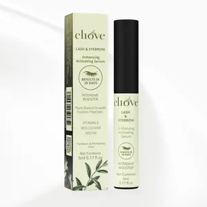 Cliove Lash & Brow Booster Serum - Intensive Activating Formula with Plant-Based Growth Factors Peptides & Vitamin E 5ml