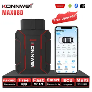 Konnwei Maxobd Wireless 5.2 Obd2 Scanner, Car Diagnostic Tool, Compatible with iPhone and Android, Code Reader, Fault Diagnosis Device, Car Computer Diagnostic Reader